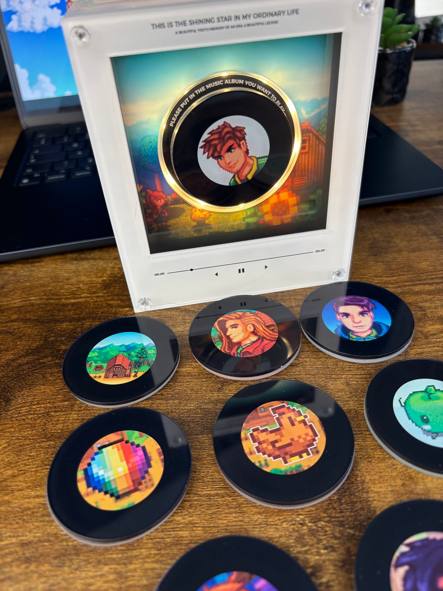 Stardew Valley Fridge Magnet Music Box (Includes 9 Fridge Magnets + Music Tracks)