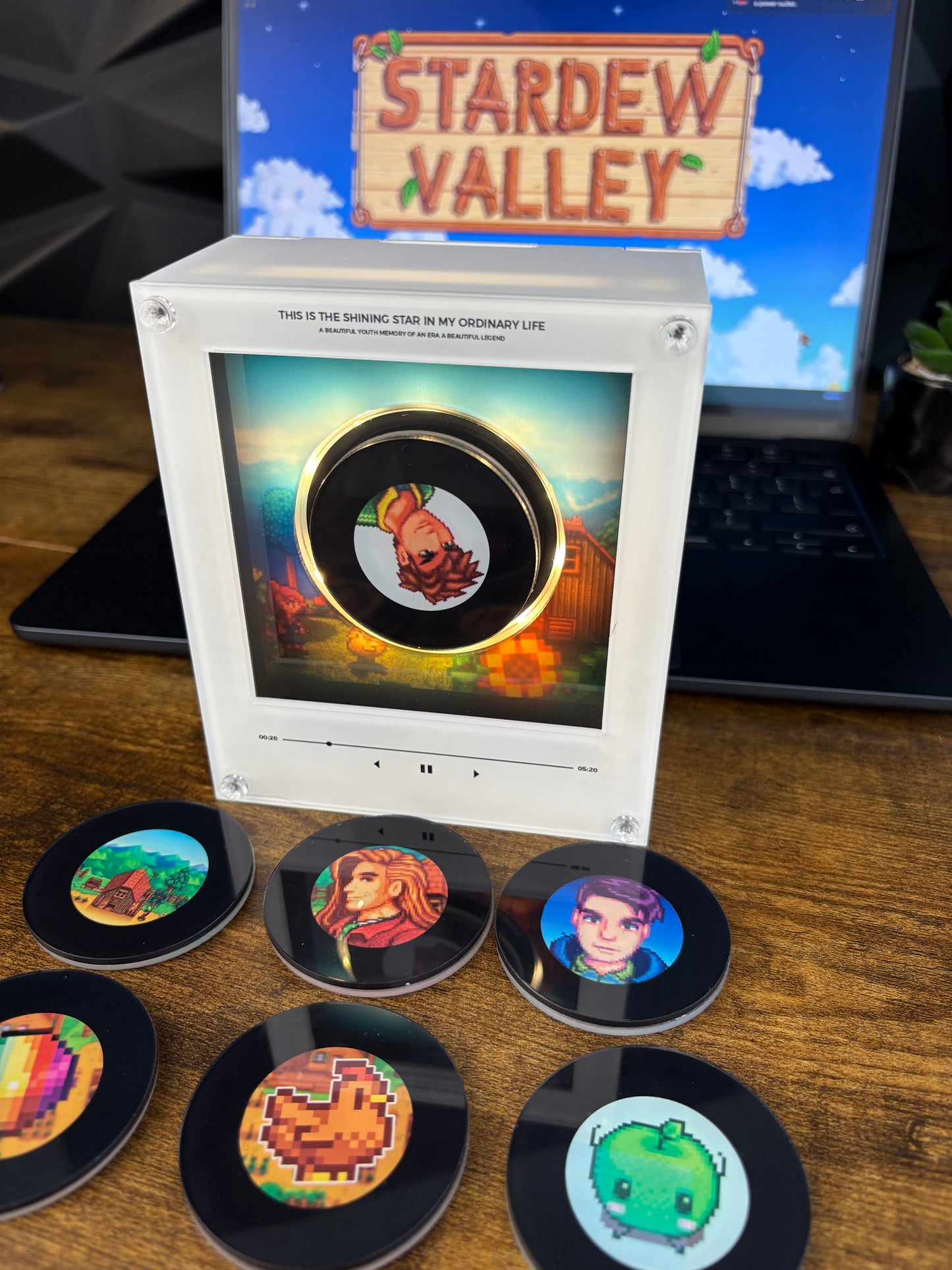 Stardew Valley Fridge Magnet Music Box (Includes 9 Fridge Magnets + Music Tracks)